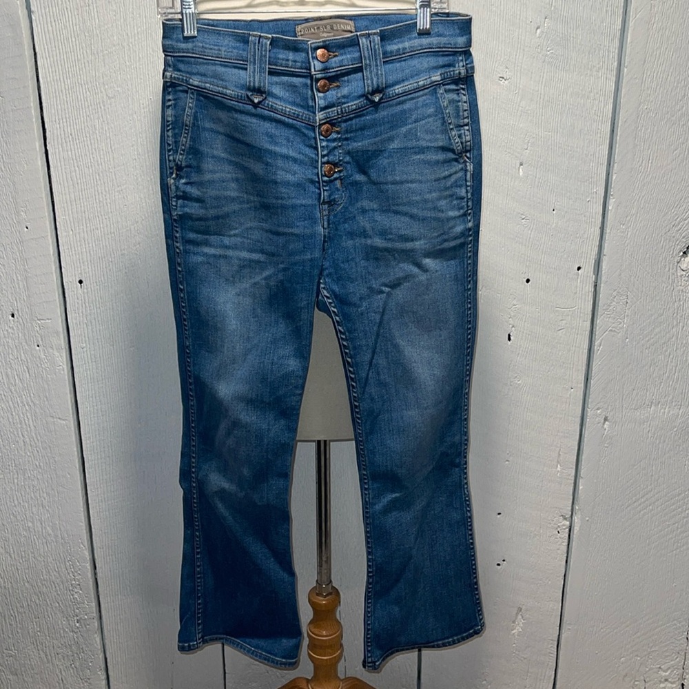 J. Crew Point Sur Button Fly Crop Jeans Size 28